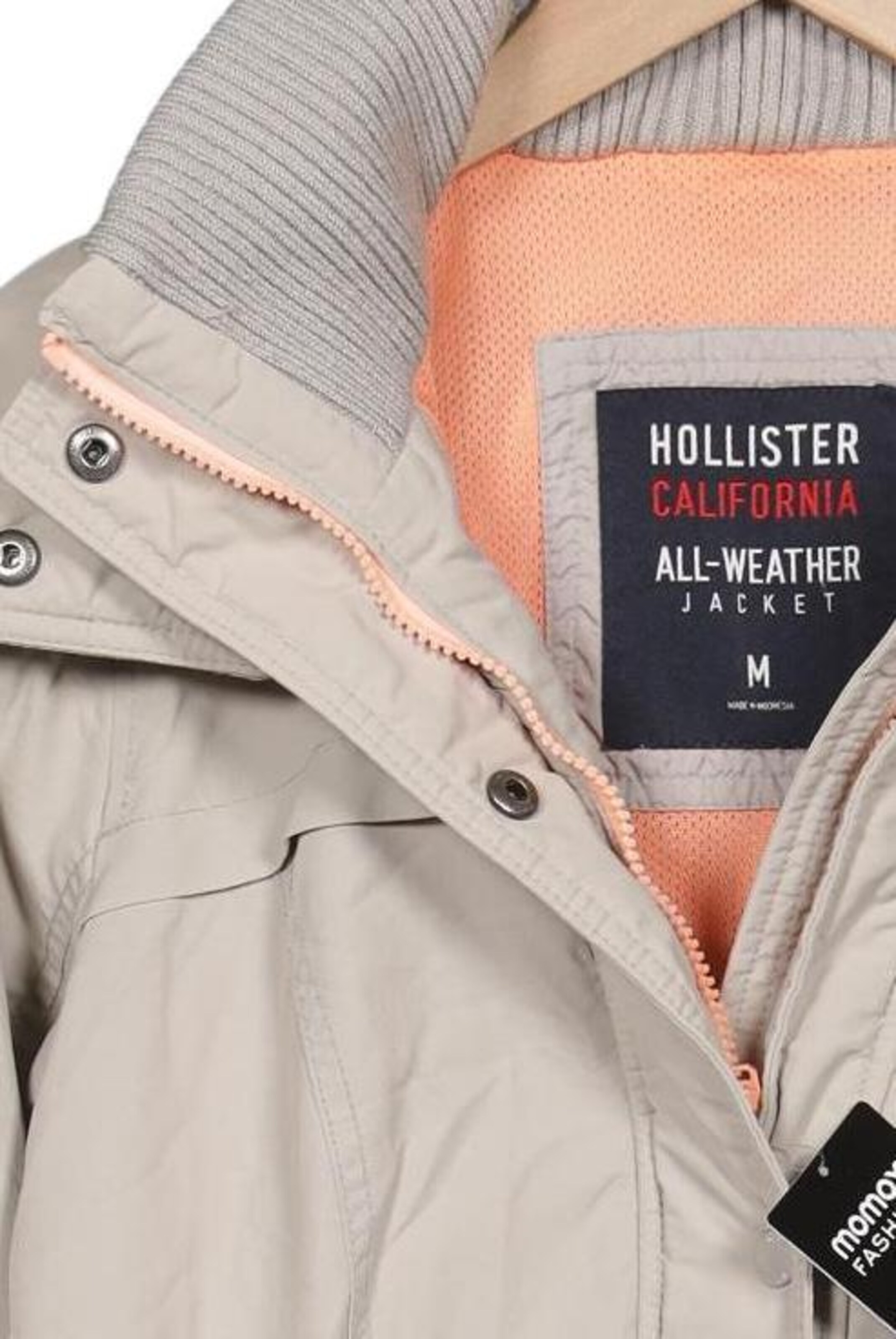 HOLLISTER Jacket & Coat in M in Beige