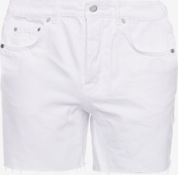 Superdry Loosefit Jeans in Wit: voorkant