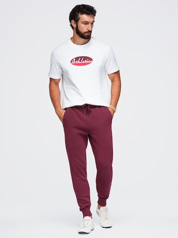 Ombre Regular Sports trousers in Red