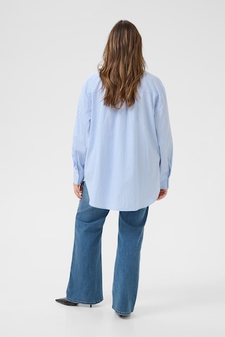 KAFFE CURVE Bluse 'Victa ' in Blau
