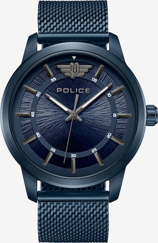 POLICE Analoog horloge 'Raho' in Blauw: voorkant