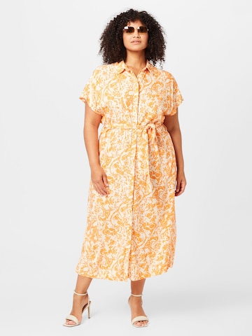 Object Curve Shirt Dress 'IBRA ' in Orange