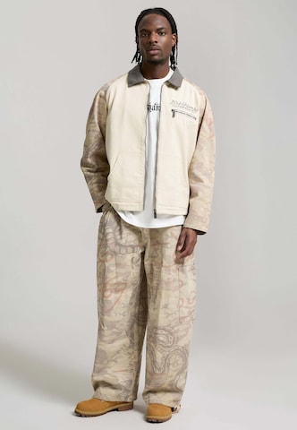 Wide leg Pantaloni de la Ed Hardy pe bej