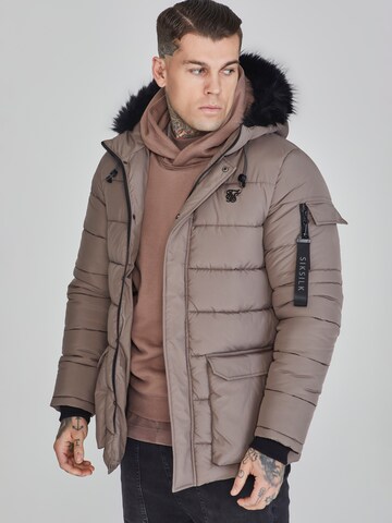 SikSilk Winter parka in Beige