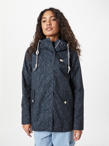 Ragwear Between-Season Jacket 'LENCA MARINA' in Blue: front