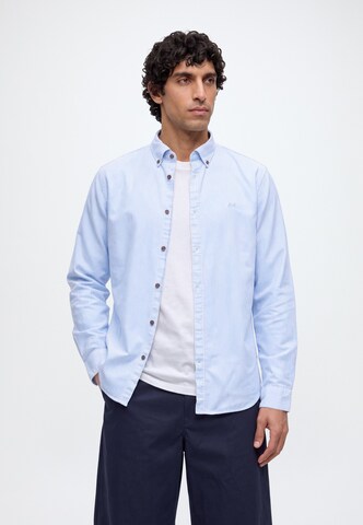 Regular fit Camicia di Lindbergh in blu: frontale