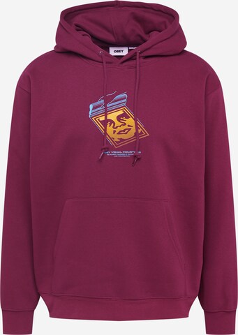 Obey Sweatshirt in Rood: voorkant