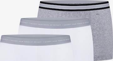 Mey Boxer shorts 'RE:THINK' in Silver: front