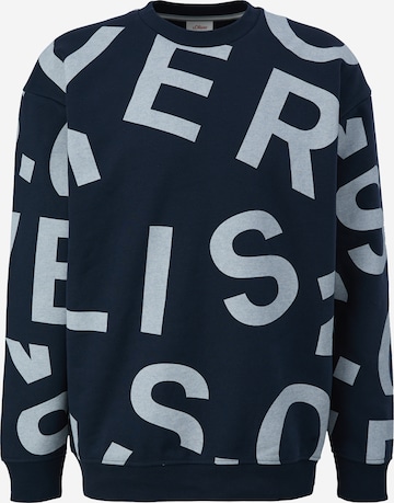 Sweat-shirt s.Oliver en bleu : devant