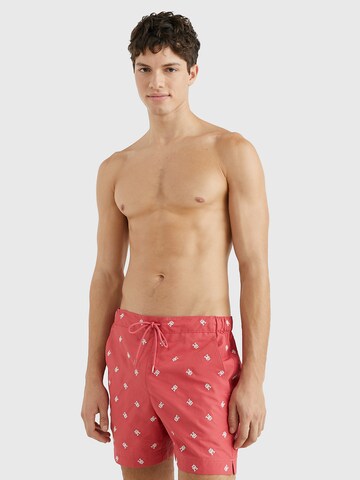 Shorts de bain Tommy Hilfiger Underwear en rouge