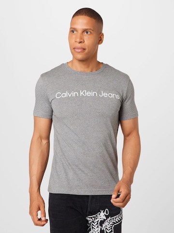 Calvin Klein Jeans - Camisa em cinzento: frente