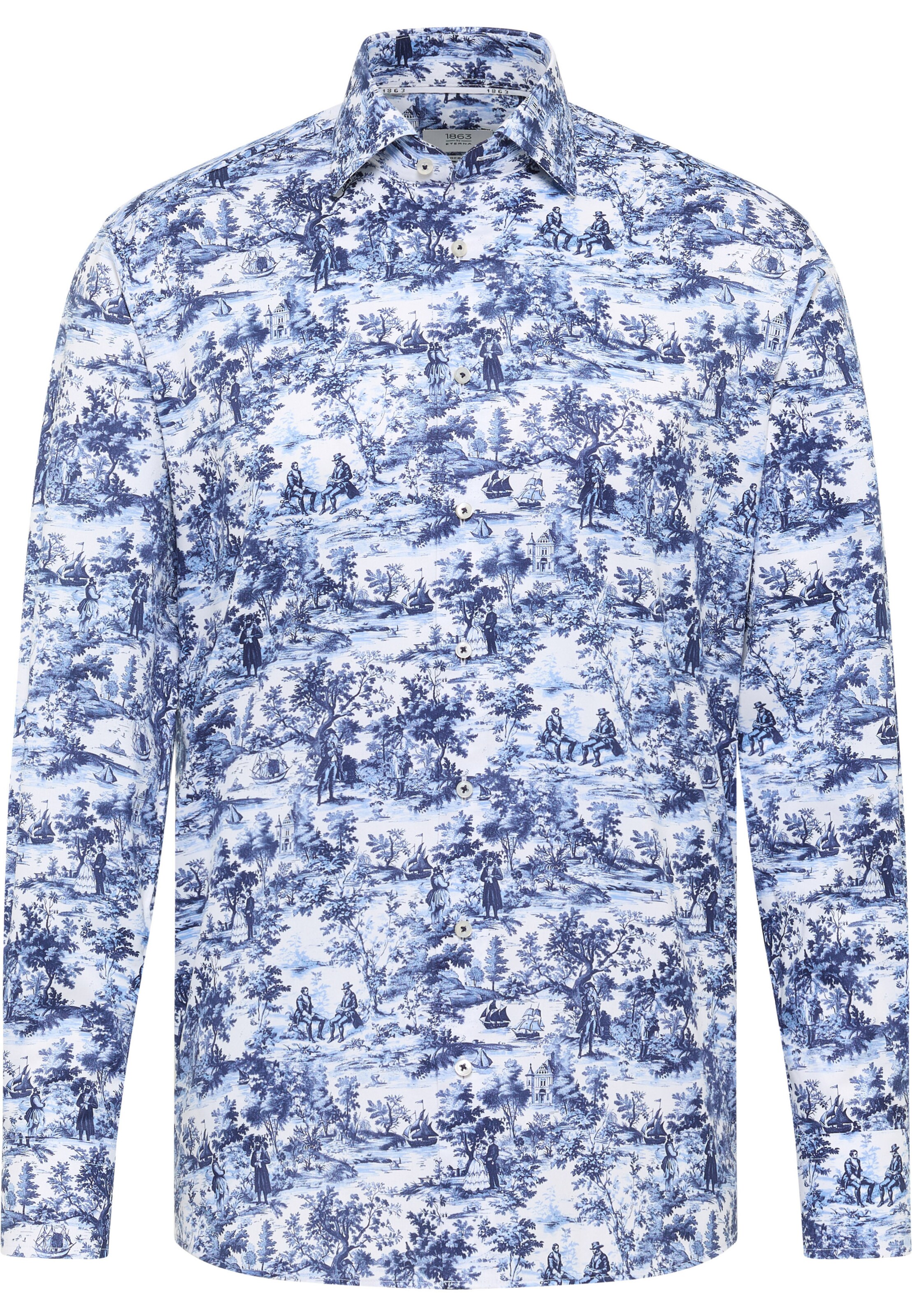 ETERNA Regular fit Business shirt in Blue: front