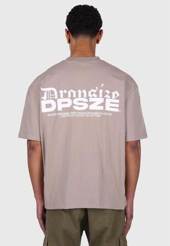 T-Shirt Dropsize en gris : devant