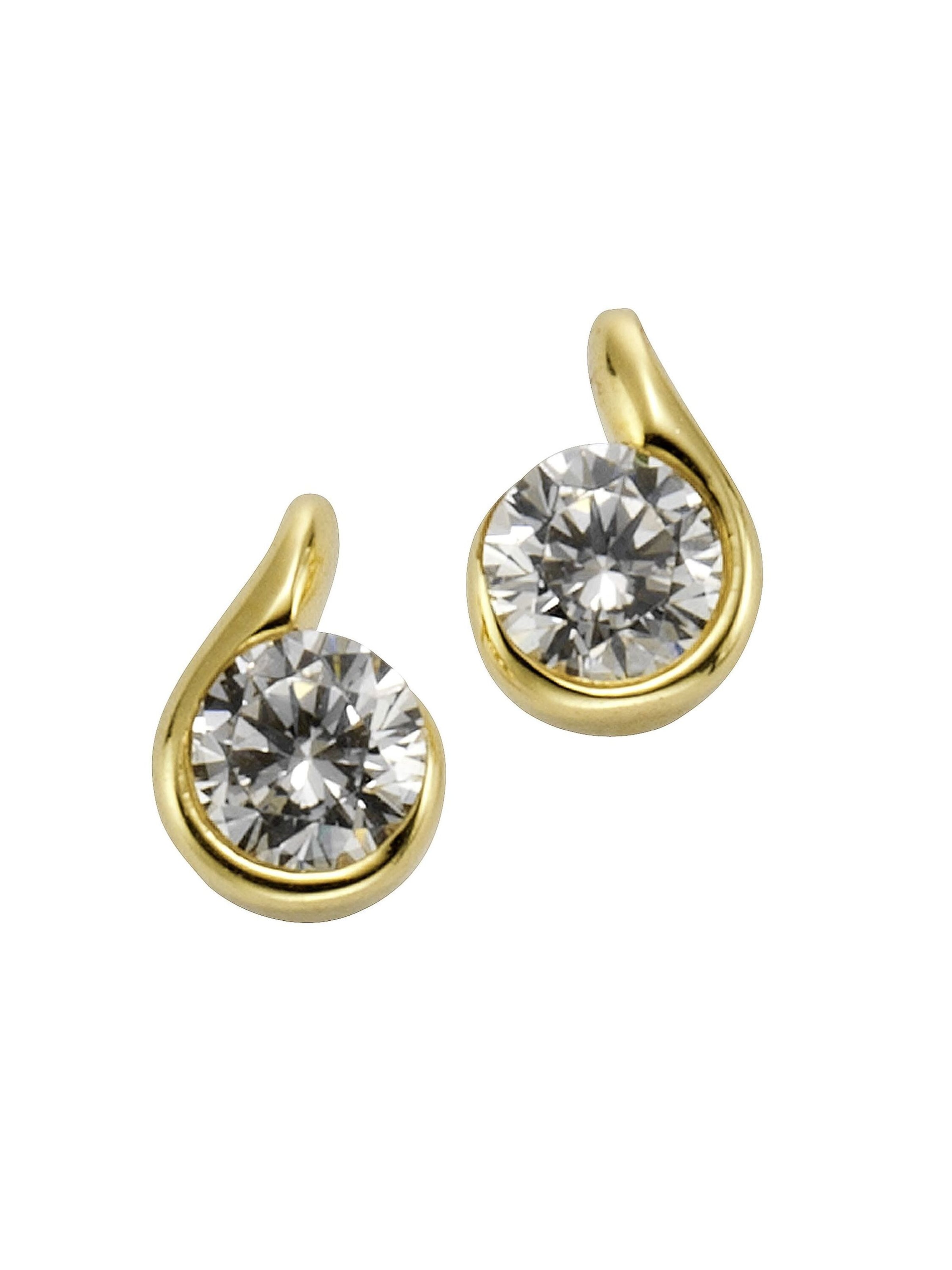 CELESTA Ohrringe in Gelb: Vorderseite