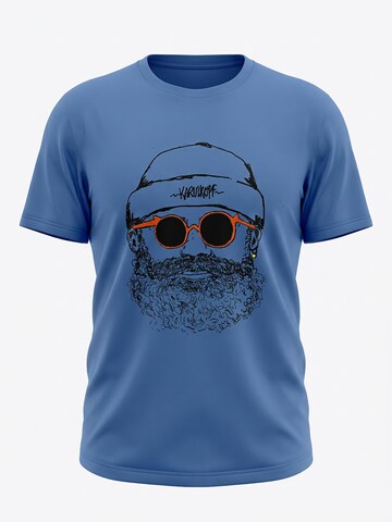 karlskopf Shirt 'HIPSTER' in Blue: front