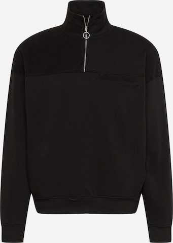 !Solid Sweatshirt in Black: front