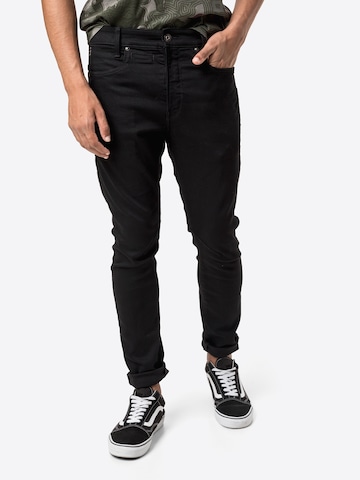 G-Star RAW Slimfit Jeans in Zwart: voorkant