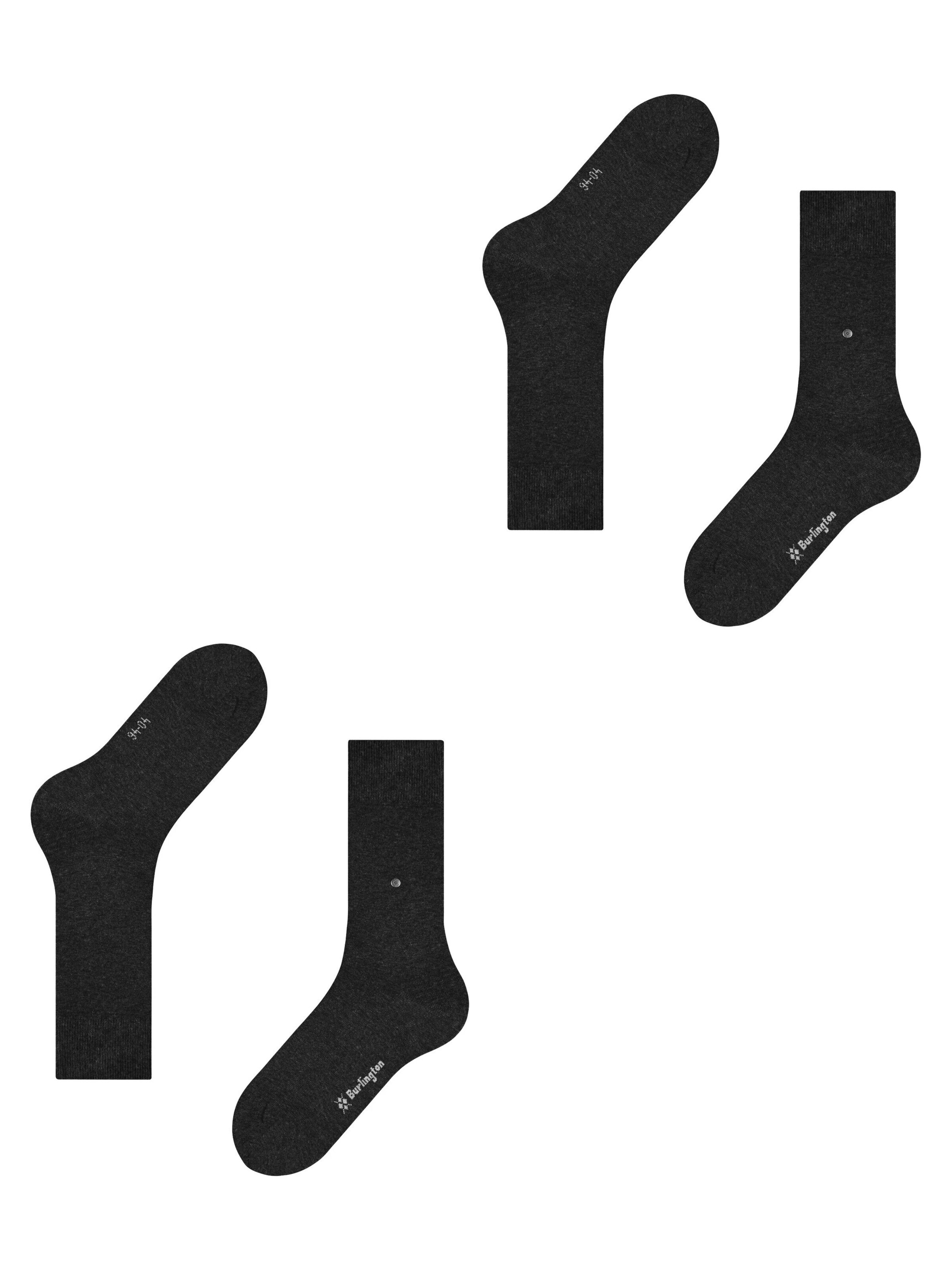 BURLINGTON Socks 'Everyday 2-Pack' in Grey