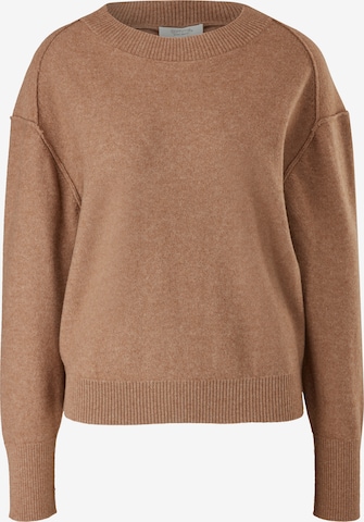 comma casual identity Sweater in Brown: front