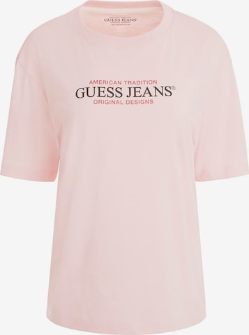 GUESS JEANS T-Shirt in Pink: Vorderseite