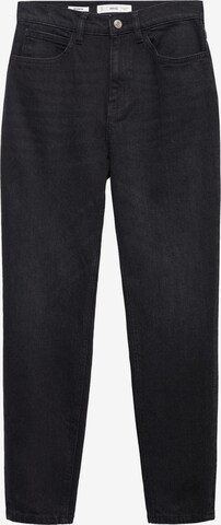 MANGO Tapered Jeans in Black: front