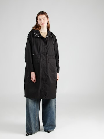 Manteau mi-saison 'PHILINE' SELECTED FEMME en noir : devant