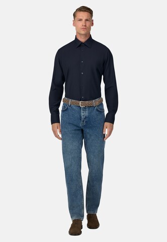 Boggi Milano Comfort fit Button Up Shirt in Blue