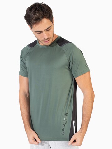 Spyder - Camisa funcionais em verde: frente