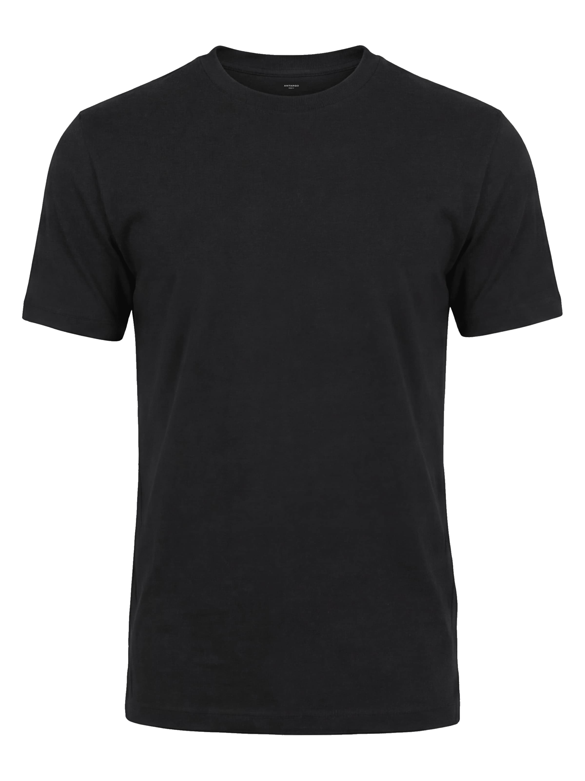 Antargo Shirt 'High Neck'‌ in Schwarz: Vorderseite