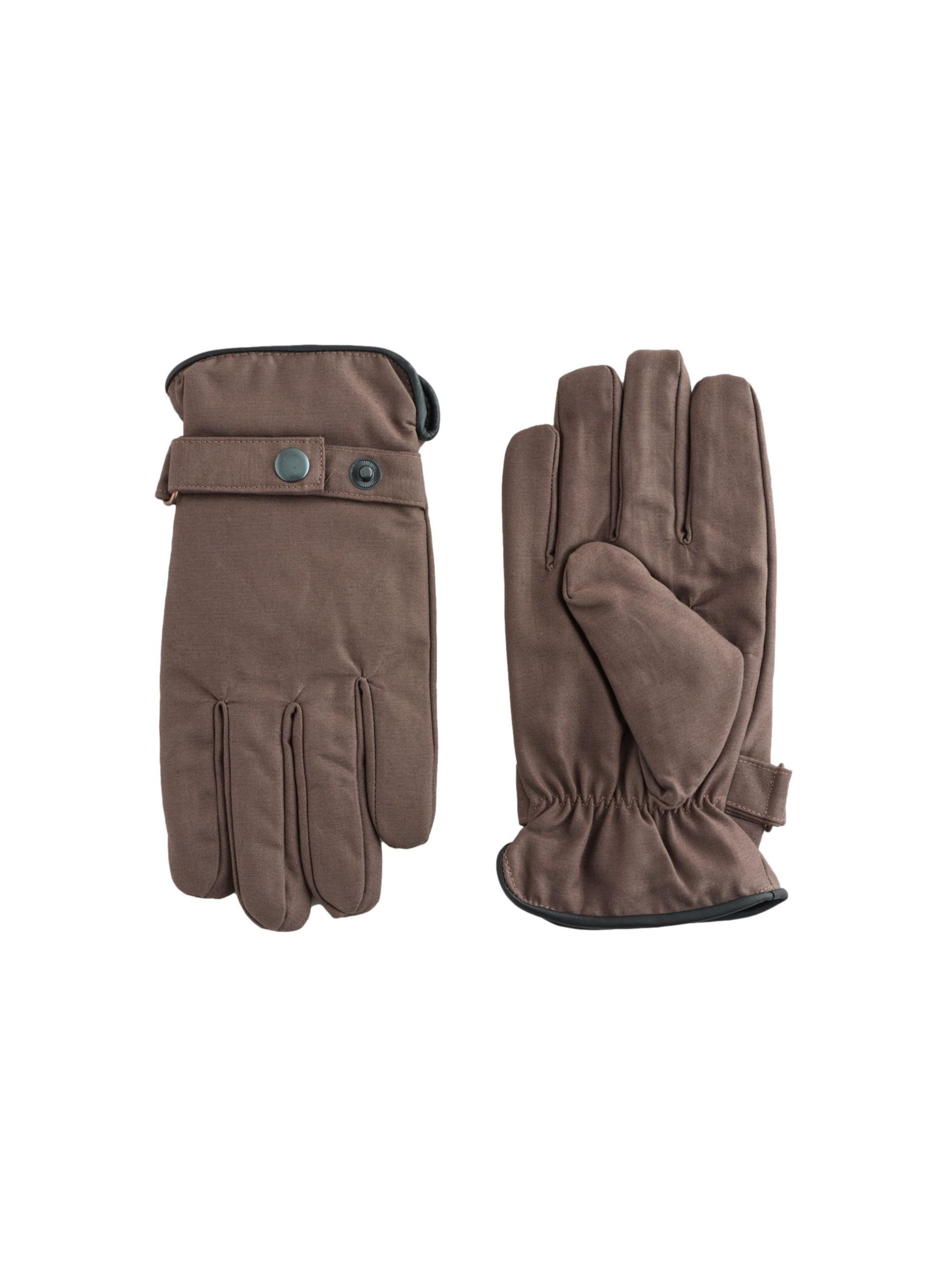Next - Guantes con dedos en marrón: frente