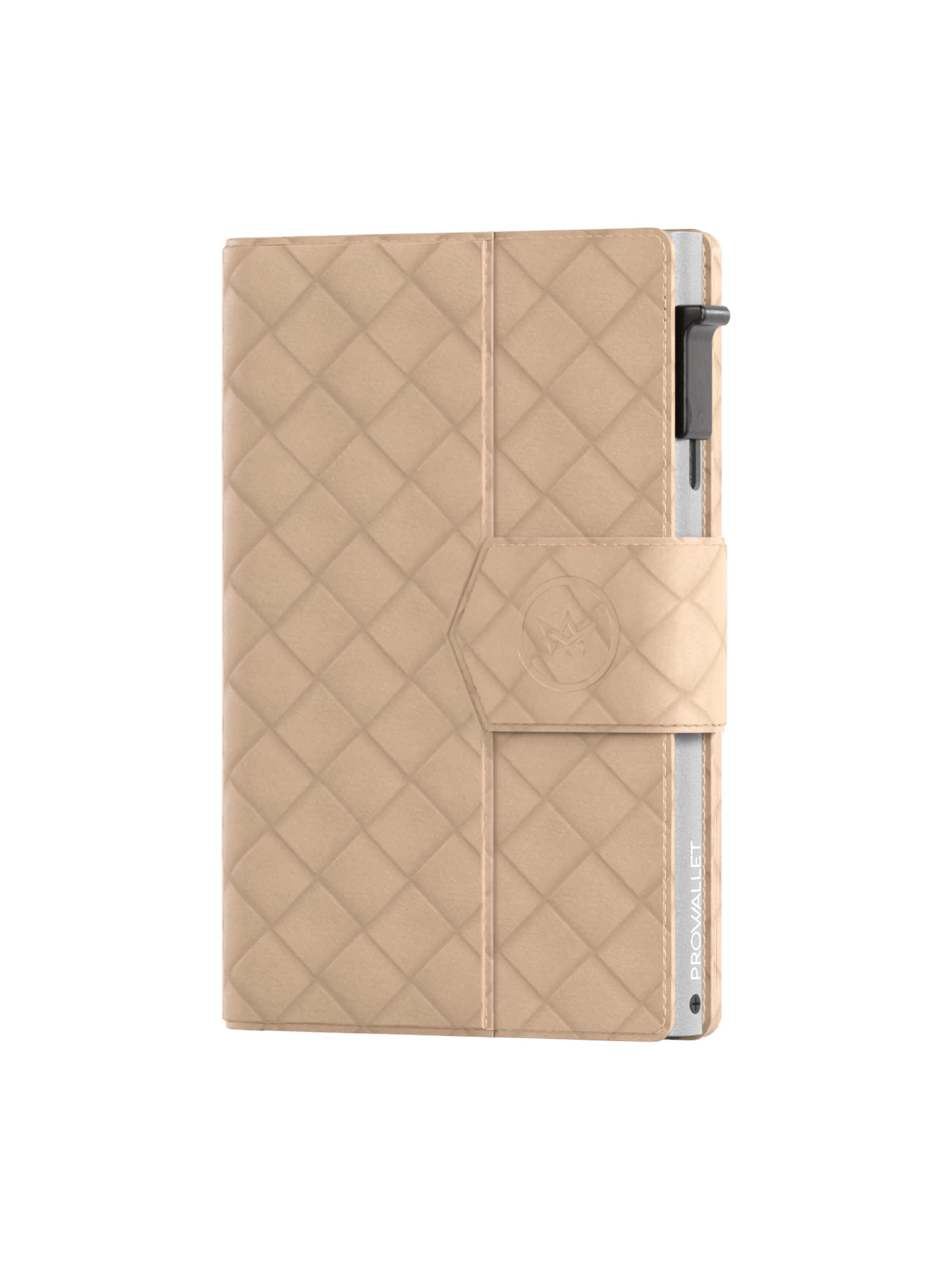 Prowallet Wallet 'Pasjeshouder Plus Woven' in Beige