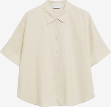 Chemisier COMMA en beige : devant