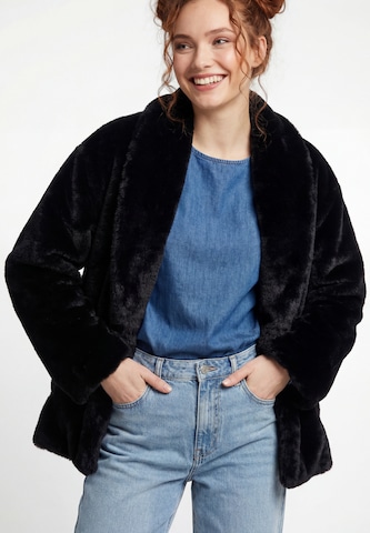 Veste mi-saison 'Fashion Look' taddy en noir : devant