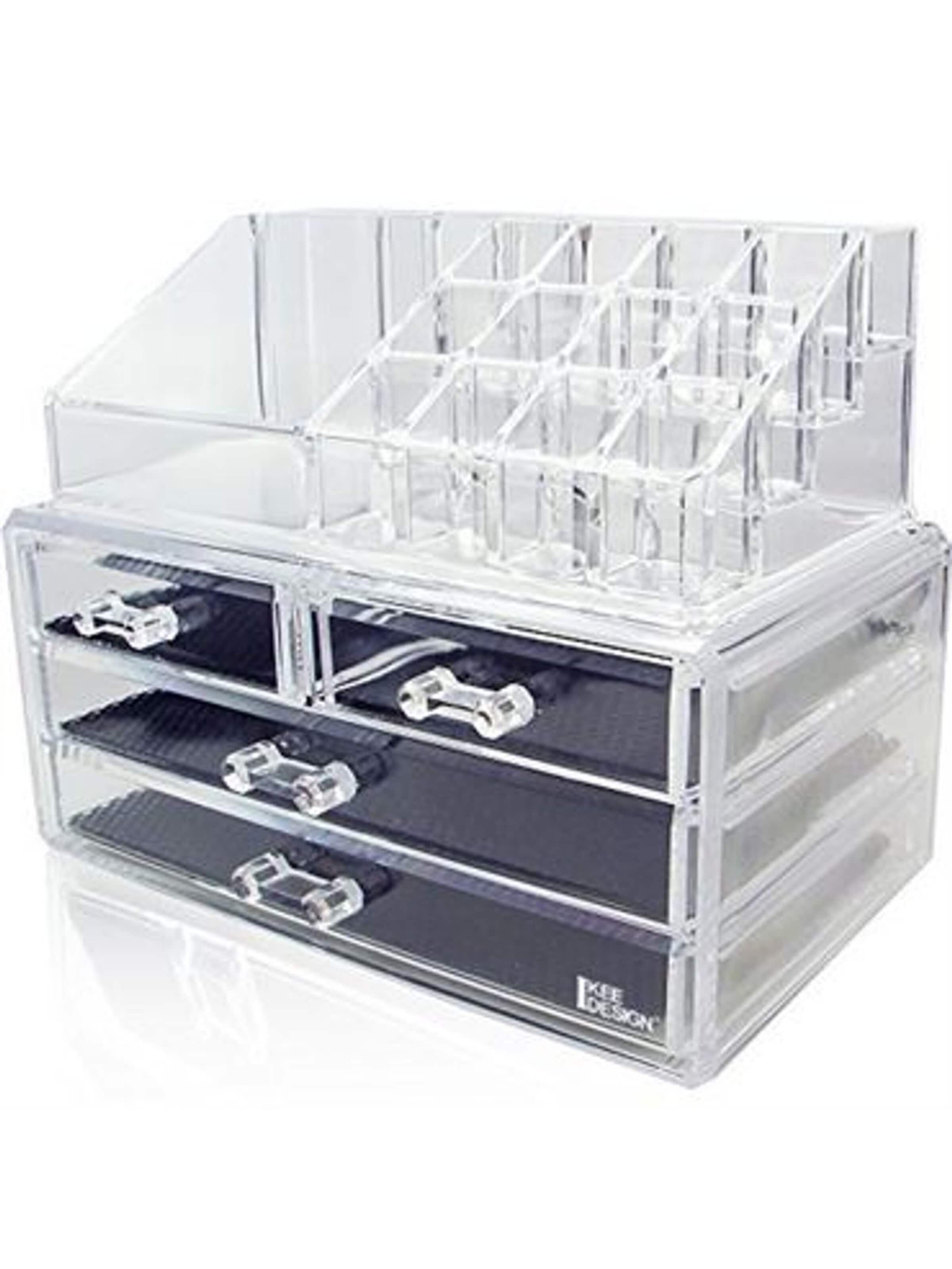 UNIQ Beauty Jewelry storage 'UNIQ Jewellery / Makeup Organiser acrylic with 4 drawers - SF 1155' in Transparent: front