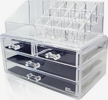 UNIQ BeautyOrganizator nakita 'UNIQ Jewellery / Makeup Organiser acrylic with 4 drawers - SF 1155' - prozirna boja: prednji dio