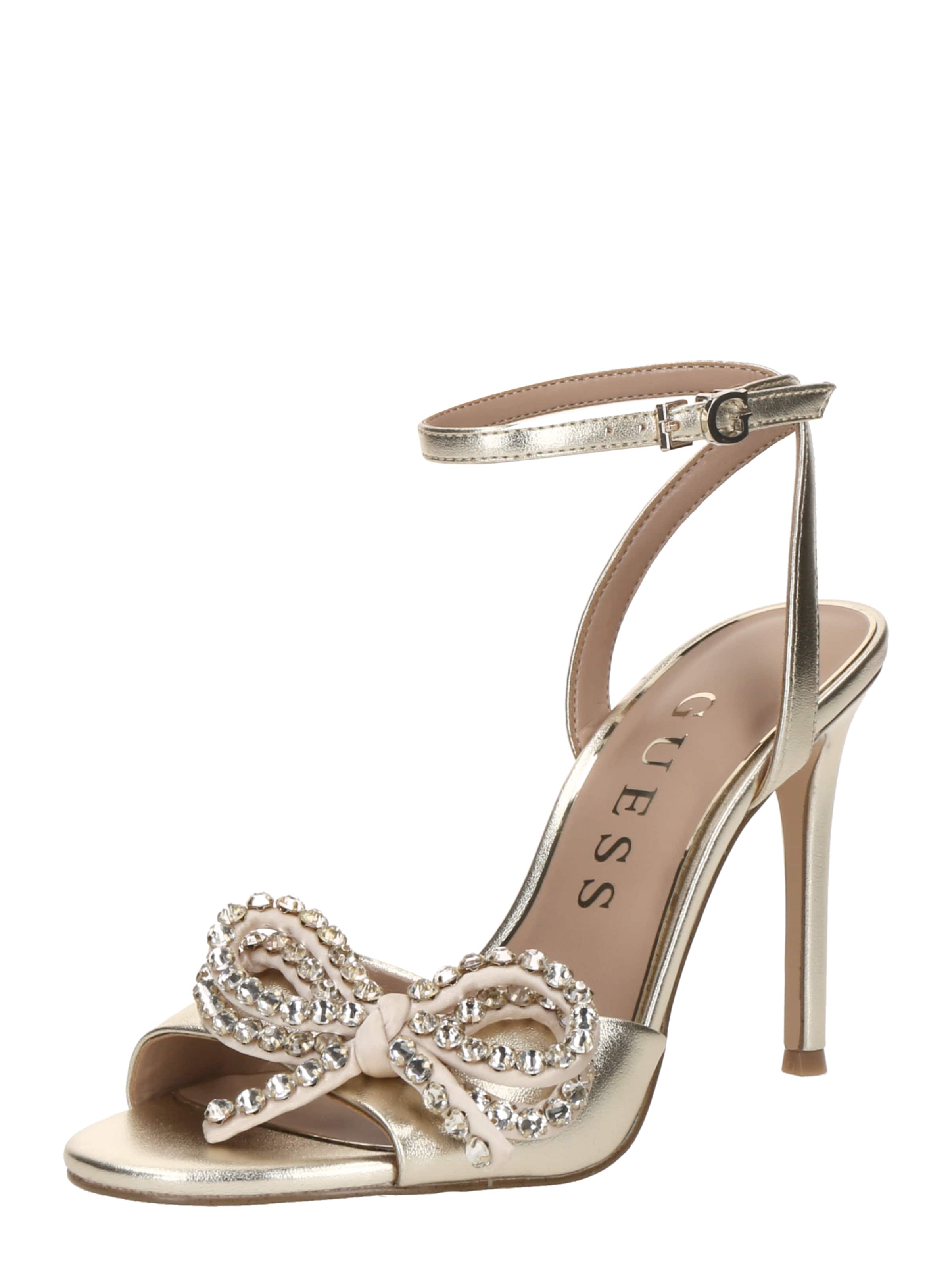 GUESS Strap sandal 'Charmin' in Gold: front