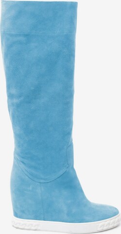 Casadei Dress Boots in 37 in Blue: front