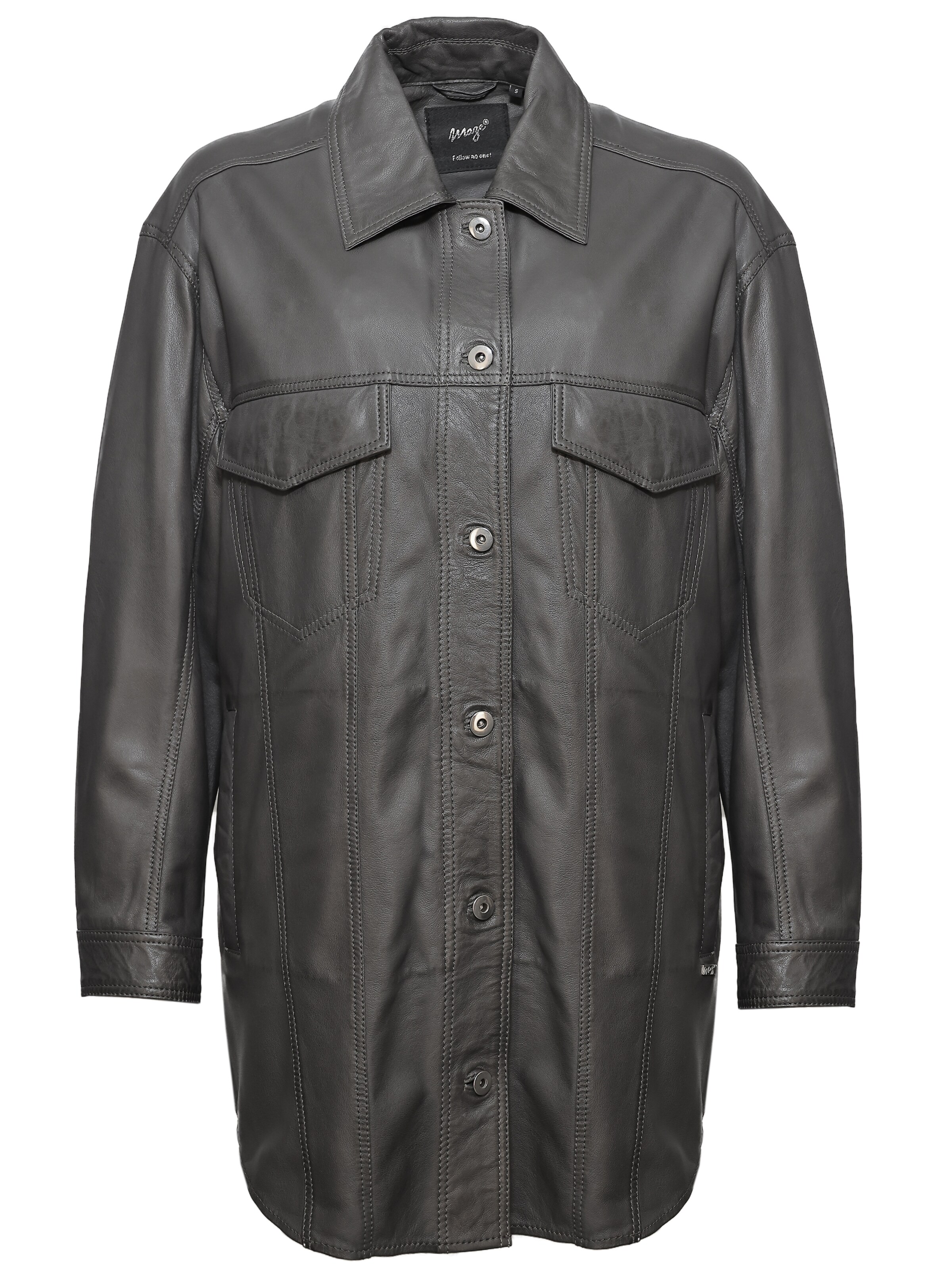 Maze Tussenmantel in Grijs: voorkant