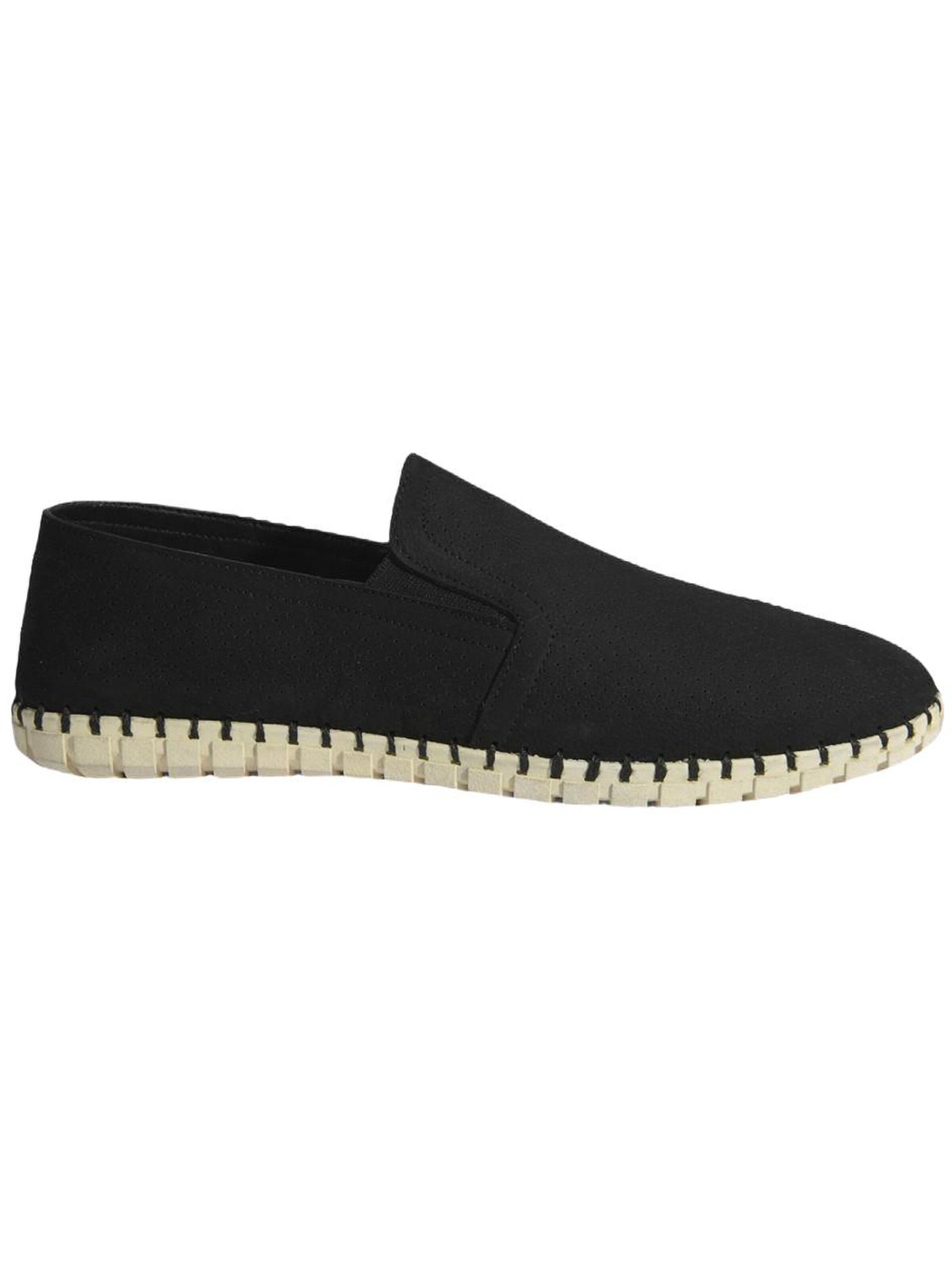 Desa Classic Flats 'Slip-Ons' in Black: front