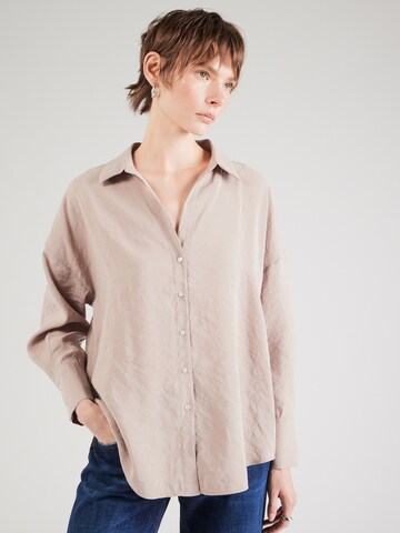 Camicia da donna 'ONLZazima' di ONLY in beige: frontale
