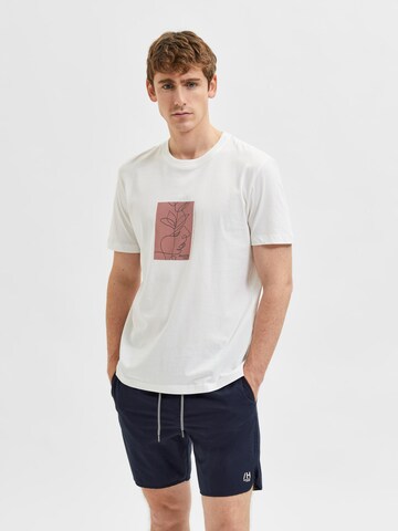 SELECTED HOMME Shirt 'Rob' in White: front