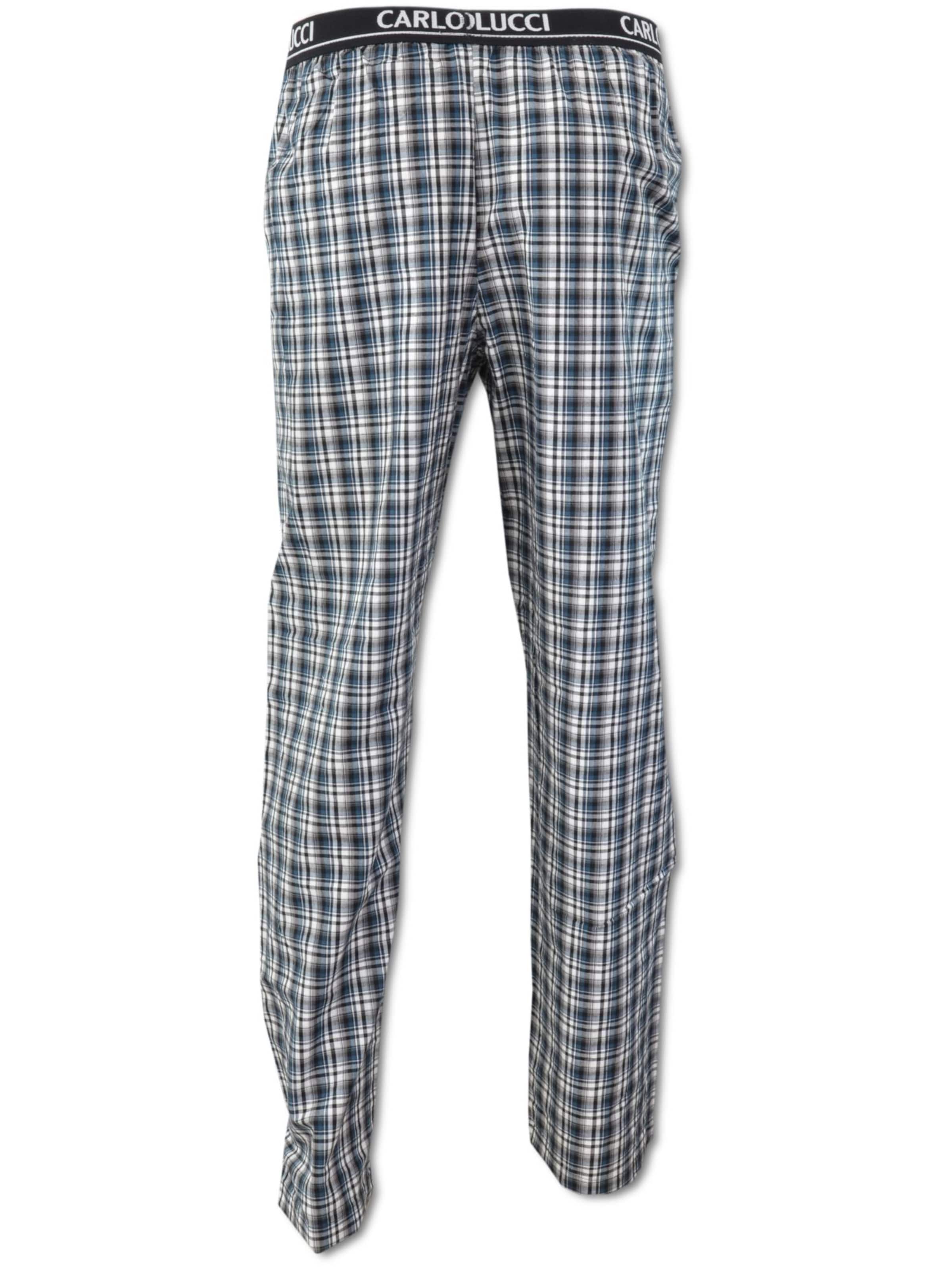 Carlo Colucci Regular Pyjama lang 'Cavuoto' in Blau