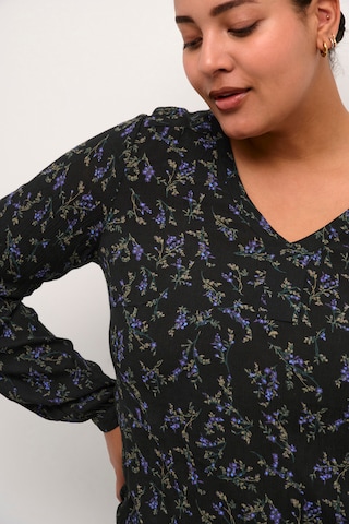 KAFFE CURVE Bluse 'Ami in Schwarz