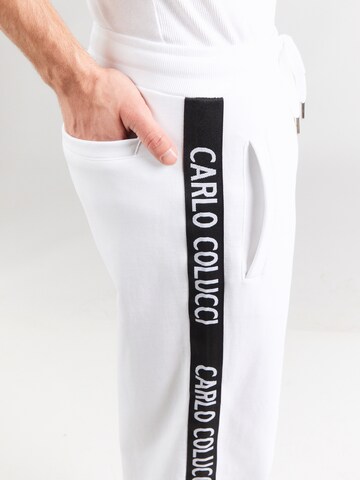 Carlo Colucci Tapered Παντελόνι σε λευκό