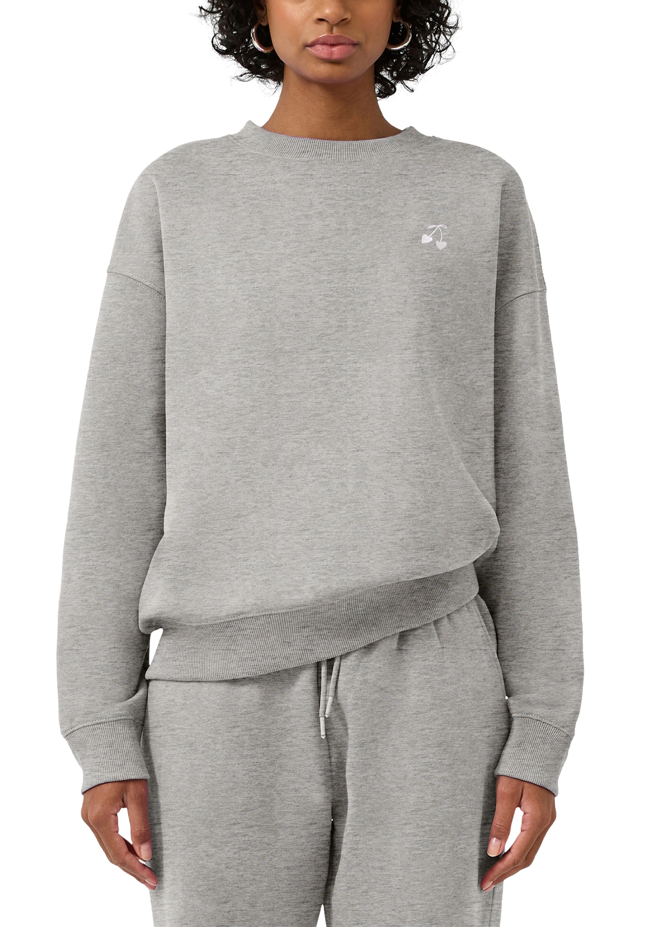 Sweat-shirt QS en gris
