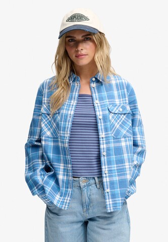 Chemisier Superdry & Co en bleu : devant