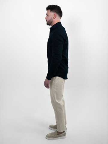 Vercate Slim Fit Businesshemd 'No. 9' in Schwarz
