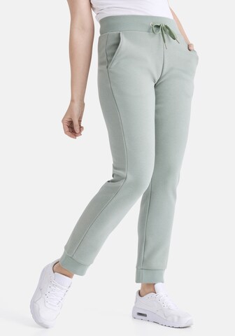 Coupe slim Pantalon de sport 'Judy II' STOOKER WOMEN en vert : devant