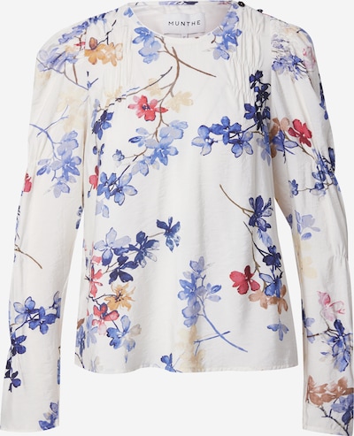 Munthe Bluza 'FREWIN' u svijetlobež / plava / morsko plava / crvena, Pregled proizvoda