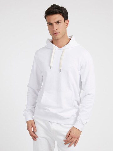 GUESS Sweatshirt 'Christian' in Wit: voorkant